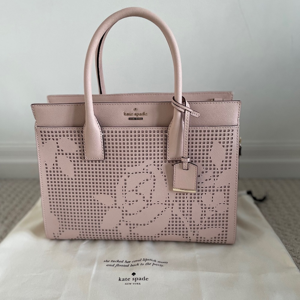 Kate Spade Cameron Street Perforated Candace Satchel Bag